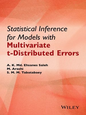 cover image of Statistical Inference for Models with Multivariate t-Distributed Errors